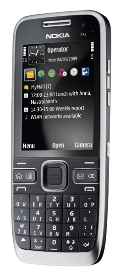 Illustration for article titled Nokia E55 is Supermodel Skinny, Only Has Half a QWERTY